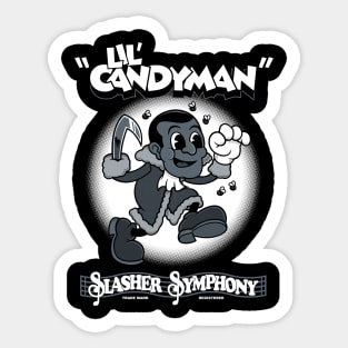 Lil' Candy  - Creepy Cute Candyman - Vintage Cartoon Horror Sticker